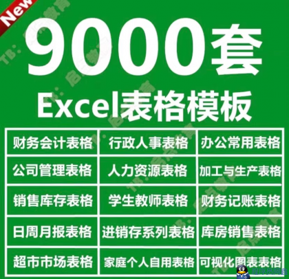 Excel表格模板9000套公司行政管理财务销售计划可视化图表-程序员阿鑫-带你一起秃头-第1张图片